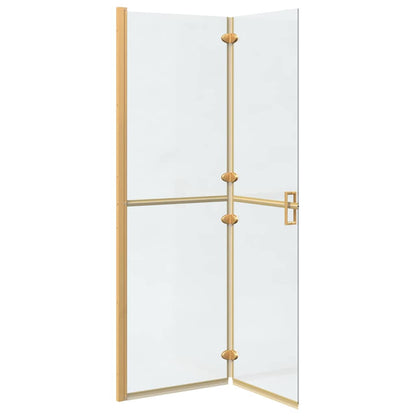 Walk-in Duschwand Gold 120 x 6,5 x 190 cm Energiesparendes Glas