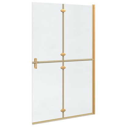 Walk-in Duschwand Gold 120 x 6,5 x 190 cm Energiesparendes Glas