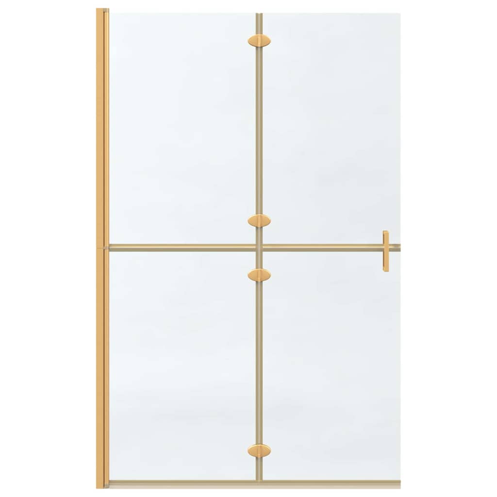 Walk-in Duschwand Gold 120 x 6,5 x 190 cm Energiesparendes Glas