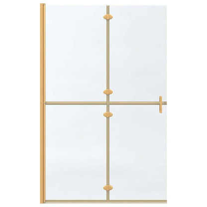 Walk-in Duschwand Gold 120 x 6,5 x 190 cm Energiesparendes Glas
