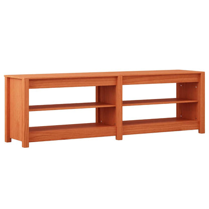Schuhbank Wachsbraun 160 x 36,5 x 50 cm Massivholz Kiefer
