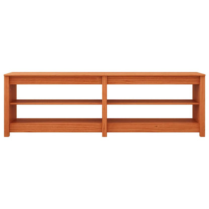 Schuhbank Wachsbraun 160 x 36,5 x 50 cm Massivholz Kiefer