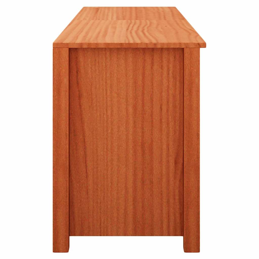 Schuhbank Wachsbraun 160 x 36,5 x 50 cm Massivholz Kiefer