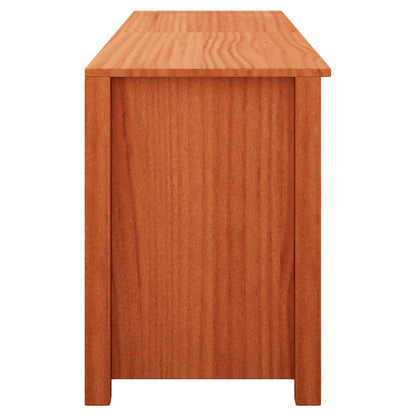 Schuhbank Wachsbraun 160 x 36,5 x 50 cm Massivholz Kiefer