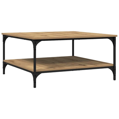 Couchtisch Eiche handwerklich 80 x 80 x 40 cm Holzwerkstoff