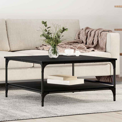 Couchtisch Schwarze Eiche 80 x 80 x 40 cm Holzwerkstoff