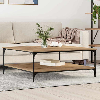 Couchtisch Eiche handwerklich 100 x 100 x 40 cm Holzwerkstoff