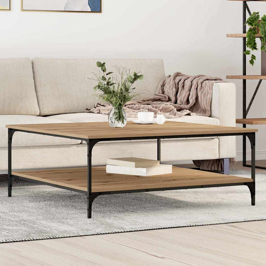 Couchtisch Eiche handwerklich 100 x 100 x 40 cm Holzwerkstoff