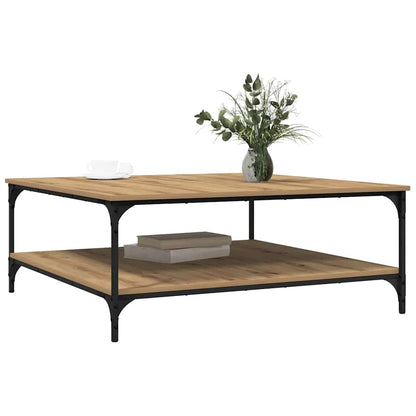 Couchtisch Eiche handwerklich 100 x 100 x 40 cm Holzwerkstoff