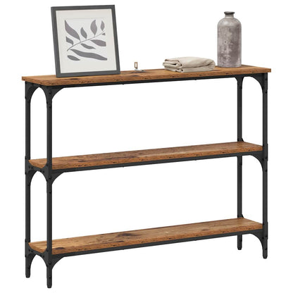 Konsolentisch Altholz 100 x 22,5 x 75 cm Holzwerkstoff