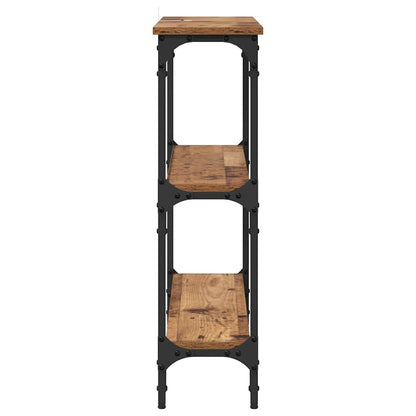 Konsolentisch Altholz 100 x 22,5 x 75 cm Holzwerkstoff