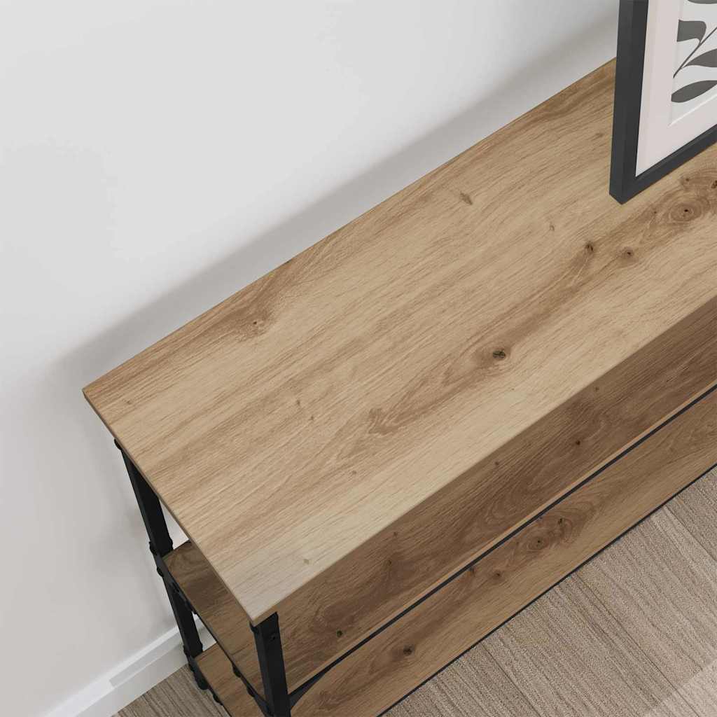 Konsolentisch mit Regal Artisan-Eiche 100 x 22,5 x 75 cm