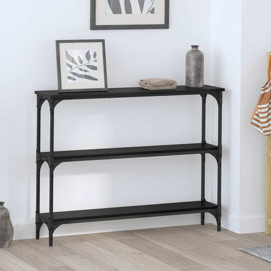 Konsolentisch Schwarze Eiche 100 x 22,5 x 75 cm Holzwerkstoff