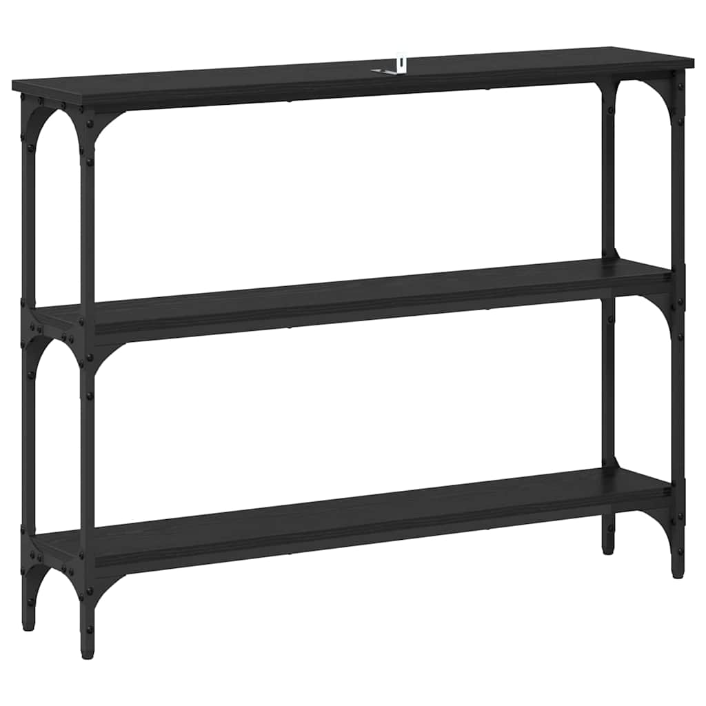 Konsolentisch Schwarze Eiche 100 x 22,5 x 75 cm Holzwerkstoff