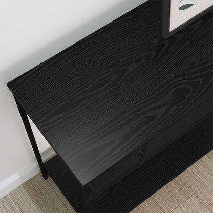 Konsolentisch Sonstiges Schwarz Eichen-Optik 100 x 34.5 x 75 cm