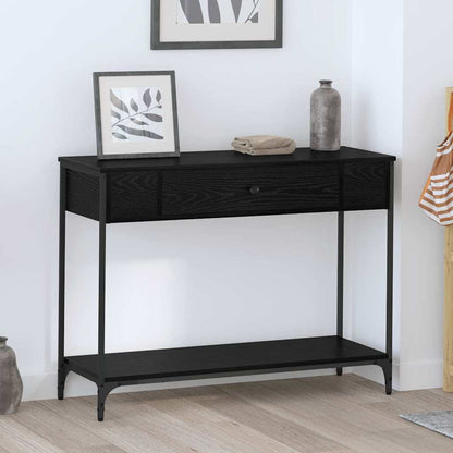 Konsolentisch Schwarze Eiche 100 x 34.5 x 75 cm Holzwerkstoff