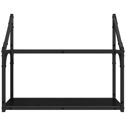 Wandregal Schwarze Eiche 60 x 21 x 51 cm Holzwerkstoff