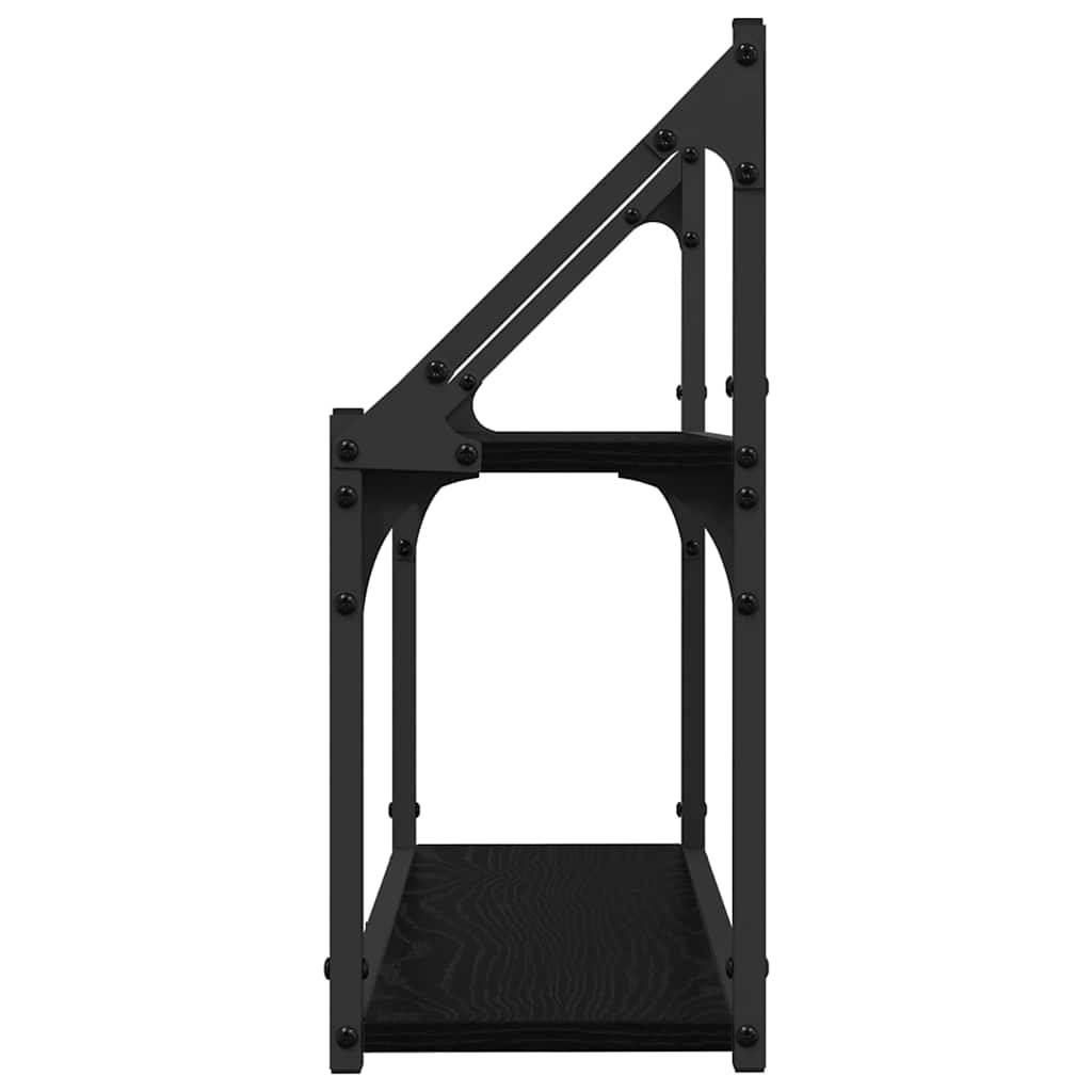 Wandregal Schwarze Eiche 60 x 21 x 51 cm Holzwerkstoff