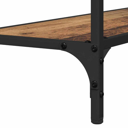 Konsolentisch mit Regal Altholz 75 x 30.5 x 75 cm Holzwerkstoff