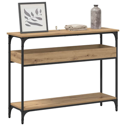 Konsolentisch Eiche handwerklich 100 x 29 x 75 cm Holzwerkstoff