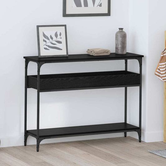 Konsolentisch Schwarze Eiche 100 x 29 x 75 cm Holzwerkstoff