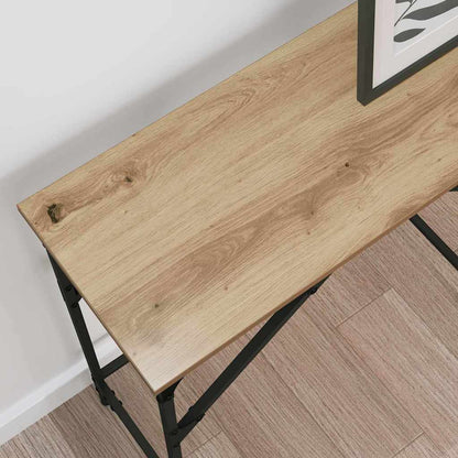 Konsolentisch Eiche handwerklich 140 x 29 x 75 cm Holzwerkstoff