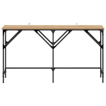 Konsolentisch Eiche handwerklich 140 x 29 x 75 cm Holzwerkstoff