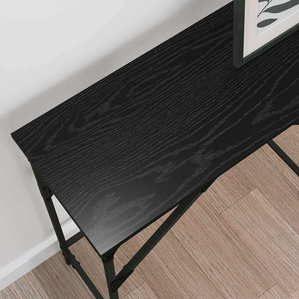 Konsolentisch Schwarze Eiche 140 x 29 x 75 cm Holzwerkstoff