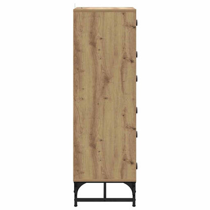 Hochboard Artisan-Eiche 35 x 37 x 117 cm Holzwerkstoff