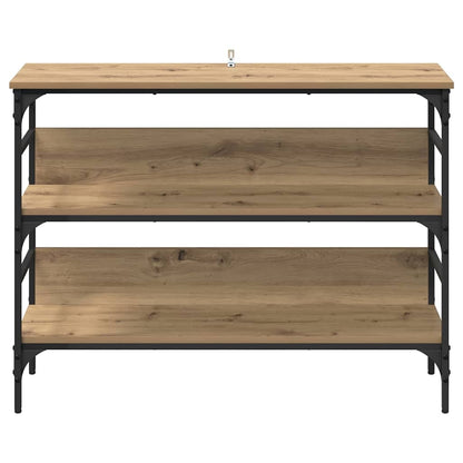 Konsolentisch Eiche handwerklich 100 x 32 x 75 cm Holzwerkstoff