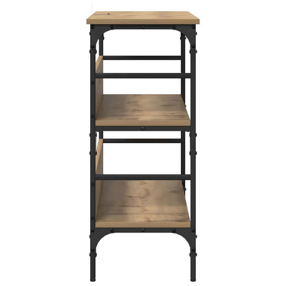 Konsolentisch Eiche handwerklich 100 x 32 x 75 cm Holzwerkstoff