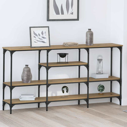Konsolentisch Eiche handwerklich 160 x 29 x 80 cm Holzwerkstoff