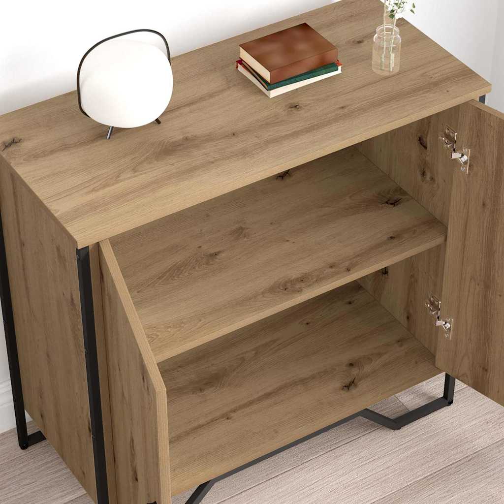Sideboard Braun 78 x 35.5 x 74.5 cm Holzwerkstoff