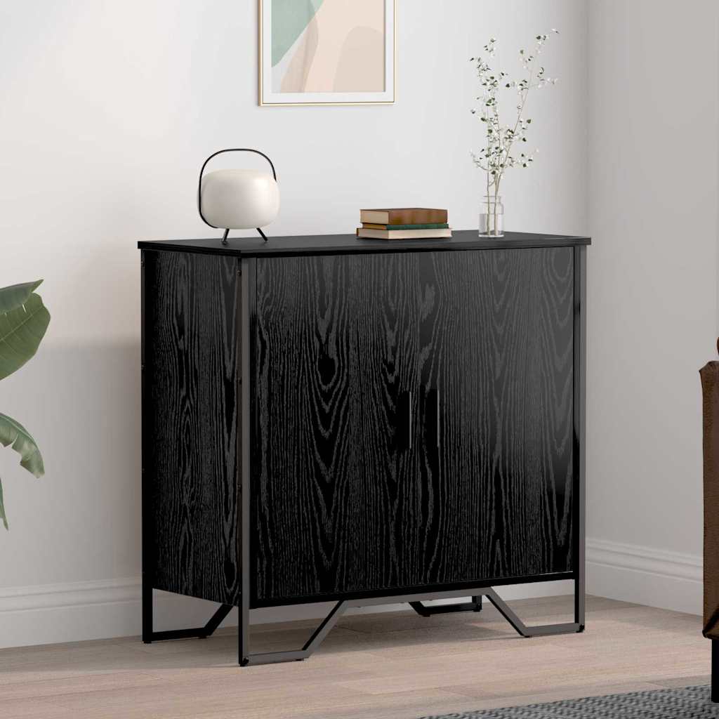 Sideboard Schwarze Eiche 78 x 35.5 x 74.5 cm Holzwerkstoff