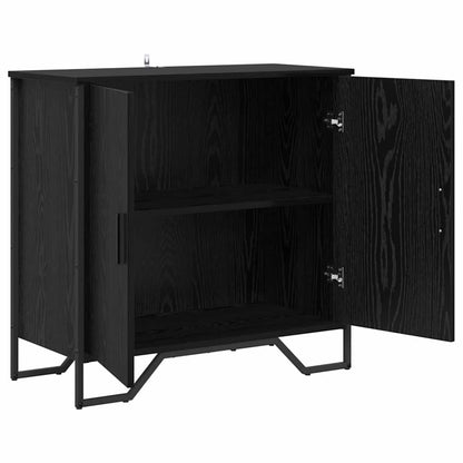 Sideboard Schwarze Eiche 78 x 35.5 x 74.5 cm Holzwerkstoff