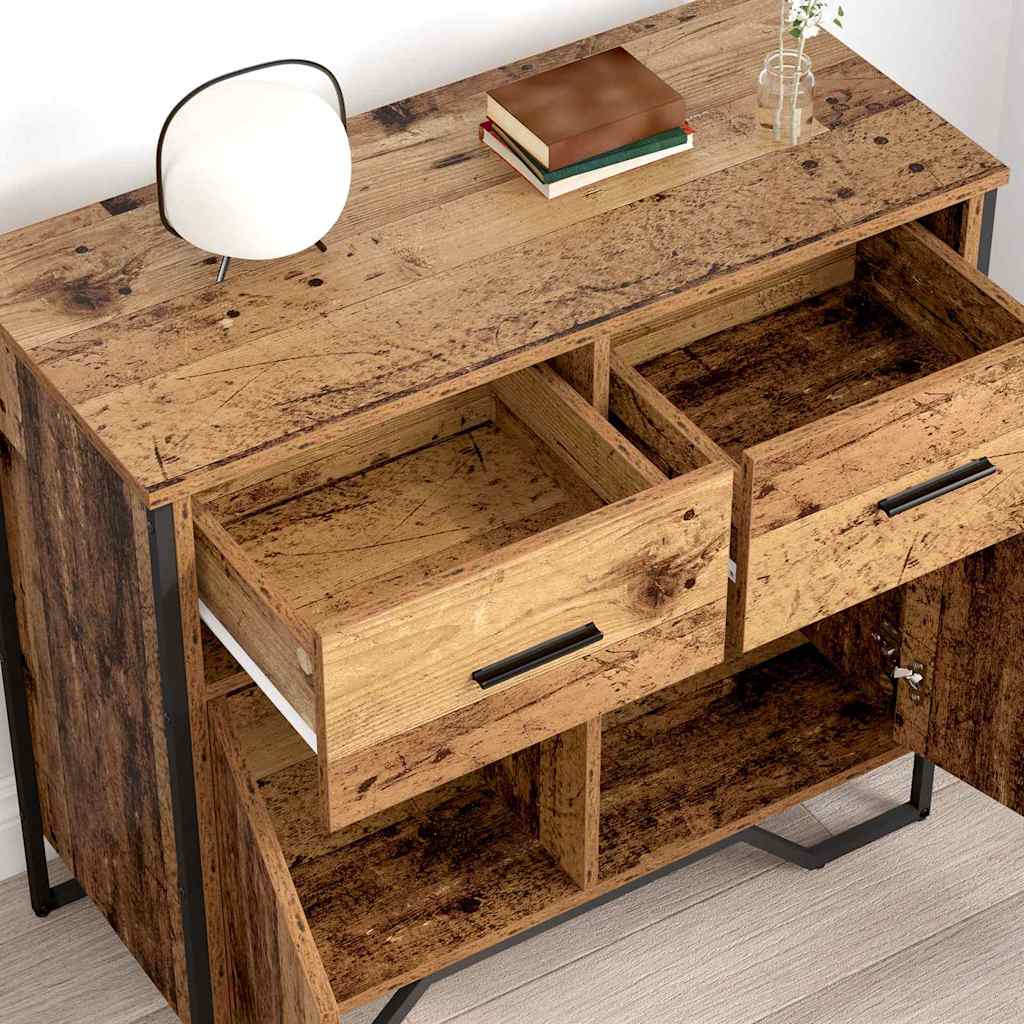 Sideboard Altholz 79.5 x 35.5 x 74.5 cm Holzwerkstoff