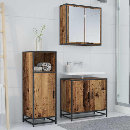 Badezimmer Schrank Altholz 35 x 37,5 x 100 cm Holzwerkstoff