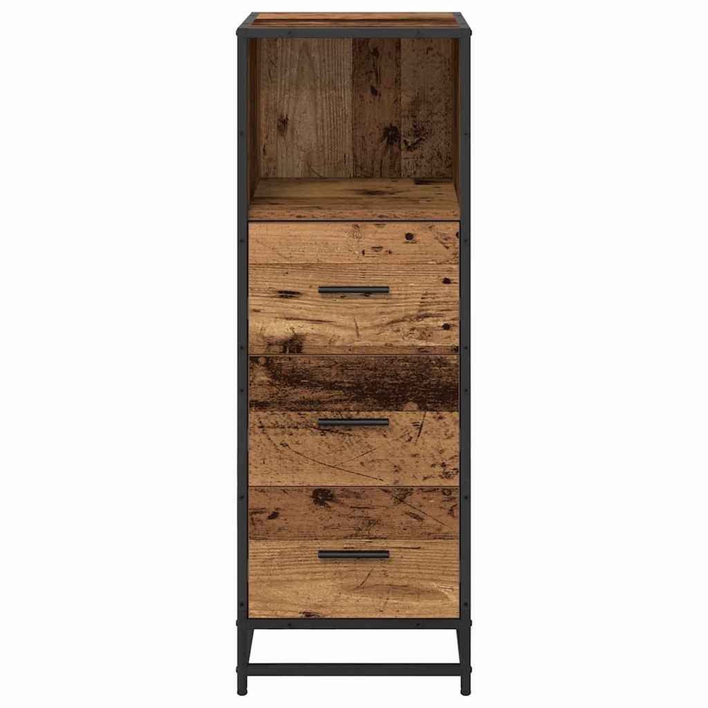 Badezimmer Schrank Altholz 35 x 37,5 x 100 cm Holzwerkstoff