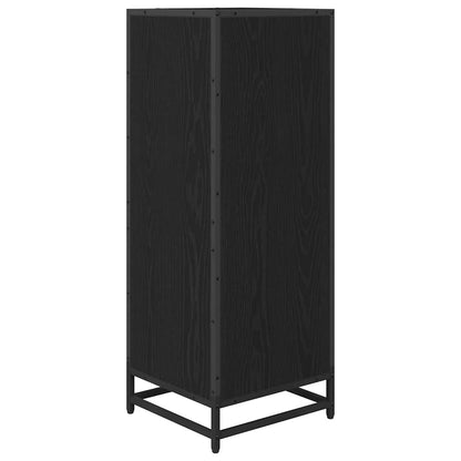 Badezimmer Schrank Schwarz Eichen-Optik 35 x 37,5 x 100 cm