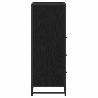 Badezimmer Schrank Schwarz Eichen-Optik 35 x 37,5 x 100 cm