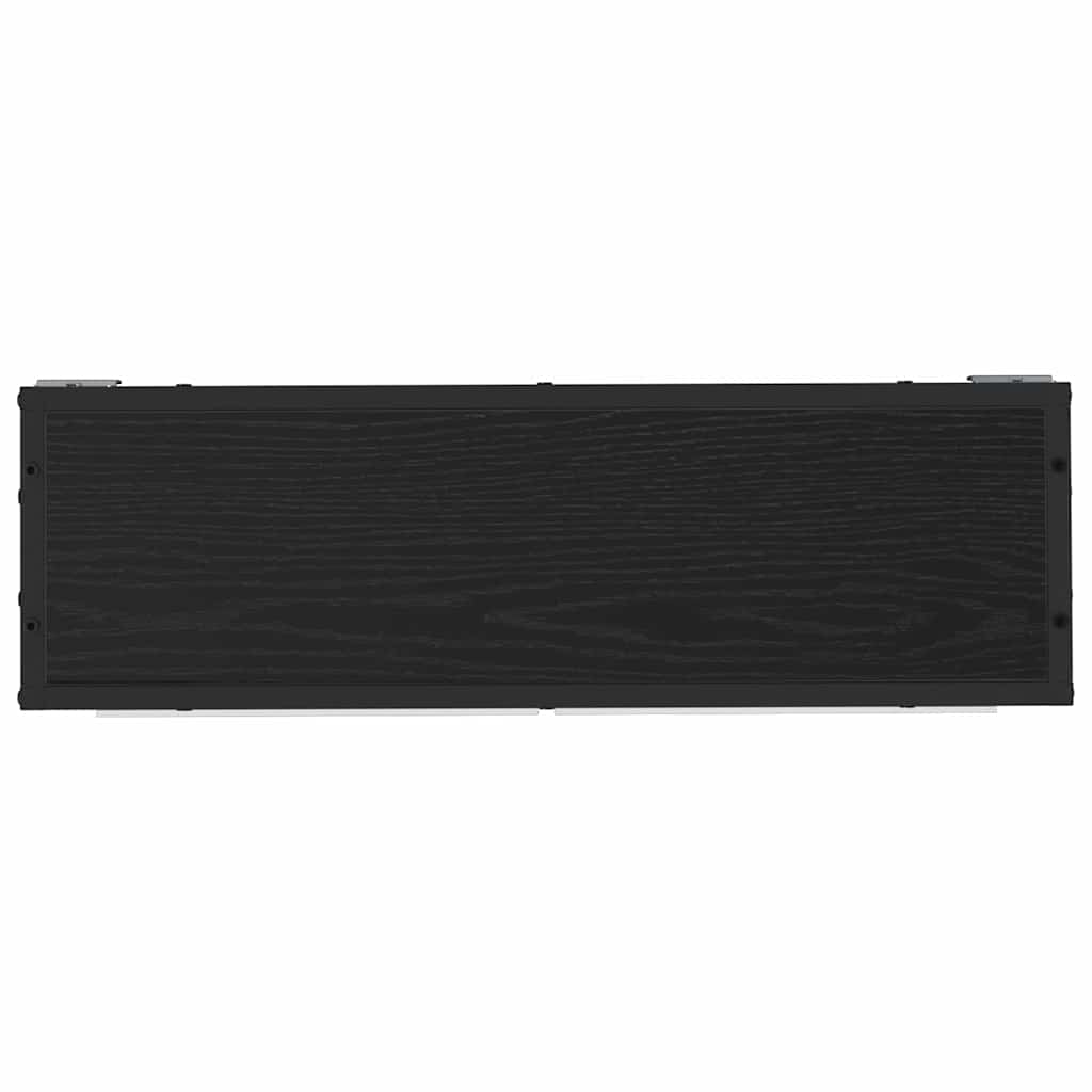 Badezimmer-Spiegelschrank Schwarz Eichen-Optik 65 x 20 x 60 cm