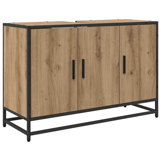 Badezimmer Waschbecken Schrank Artisan-Eiche 90 x 33 x 60 cm