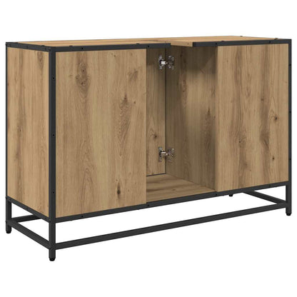 Badezimmer Waschbecken Schrank Artisan-Eiche 90 x 33 x 60 cm