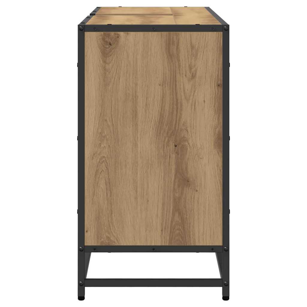 Badezimmer Waschbecken Schrank Artisan-Eiche 90 x 33 x 60 cm