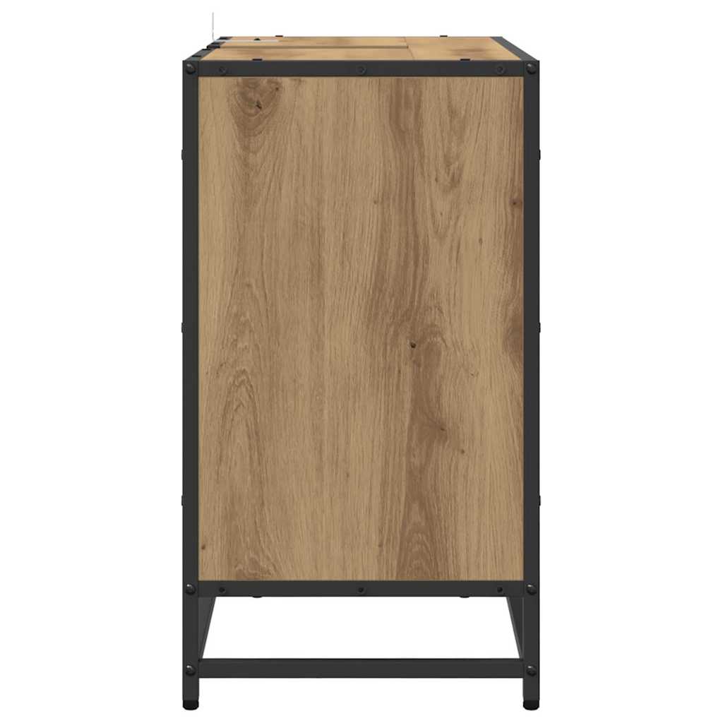 Badezimmer Waschbecken Schrank Artisan-Eiche 65 x 33 x 60 cm