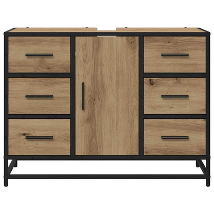 Badezimmer Waschbecken Schrank mit Speicher Eiche handwerklich