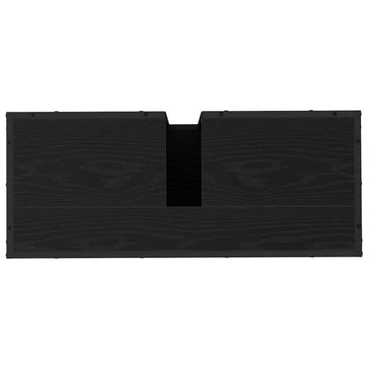 Badezimmer Waschbecken Schrank Schwarze Eiche 80 x 33 x 60 cm