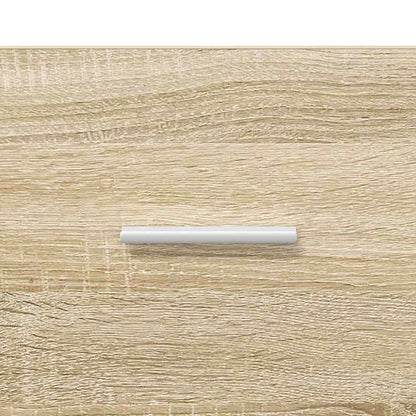 Waschbeckenunterschrank mit Speicher Sonoma-Eiche Holzwerkstoff