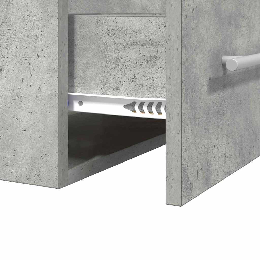 Waschbeckenunterschrank Beton Grau 38,5 x 41 x 48 cm
