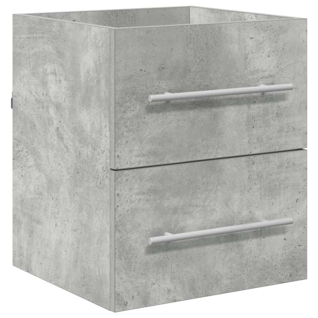 Waschbeckenunterschrank Beton Grau 38,5 x 41 x 48 cm